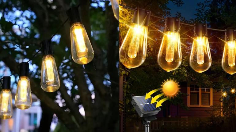 Solcellsdriven LED-ljusslinga på Digdeal.se