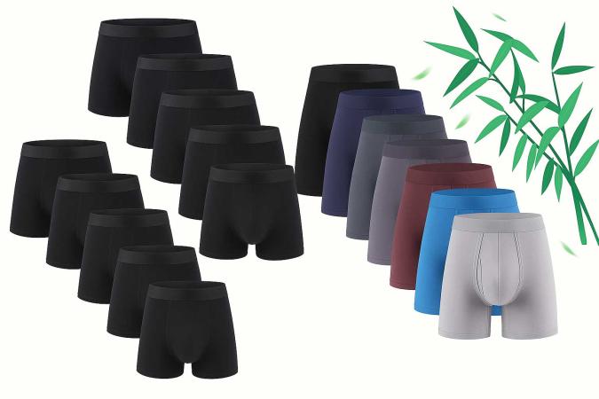10-pack boxerkalsonger i bambufiber på Digdeal.se