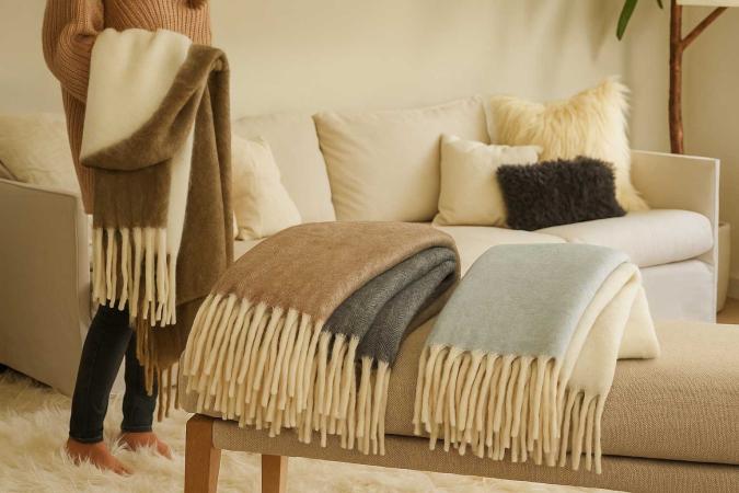 Kosta Linnewäfveri ullpläd på Digdeal.se