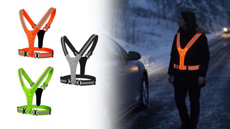 Reflexsele med LED-ljus på Digideal.se