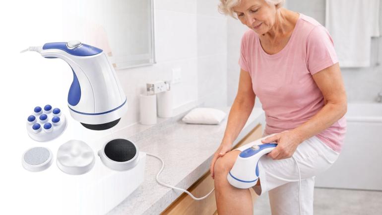 Massageapparat - massageapparat som mjukar upp trötta och spända muskler