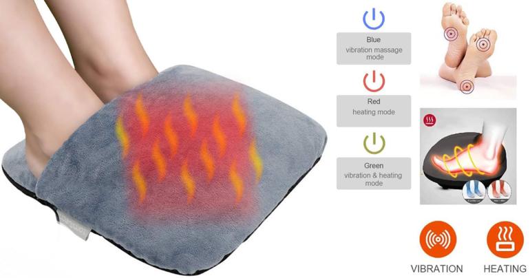 Fotvärmare med vibrationsmassage på Digdeal.se