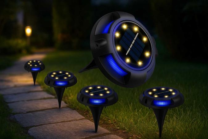 Solcellsdrivet LED-markljus för utomhusbruk på Digdeal.se