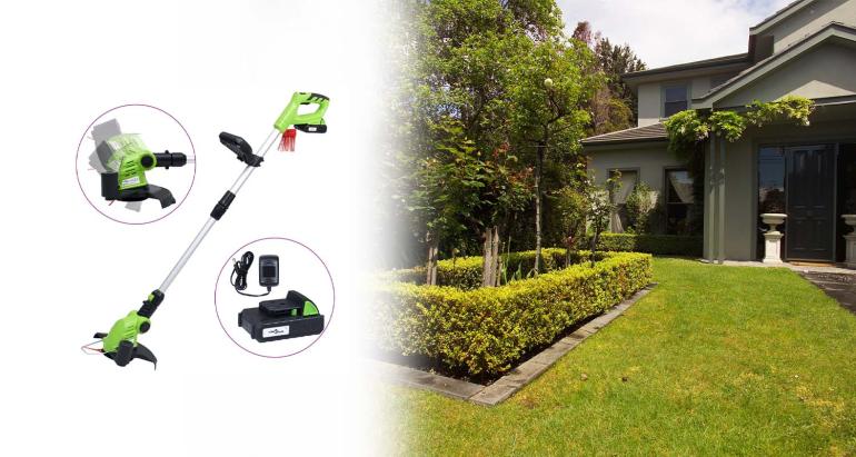 Röjsåg/grästrimmer med medföljande batteri på Digdeal.se