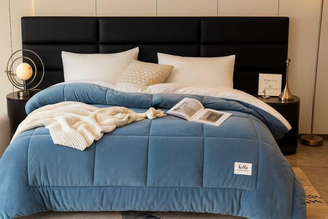 Dubbelsidig quiltad pläd på Digdeal.se