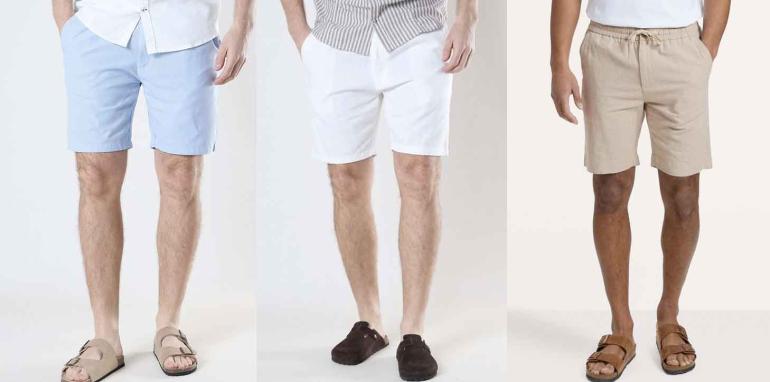 2 par linneshorts herr på Digideal.se