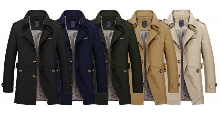 Stilren trench coat för män på Digdeal.se