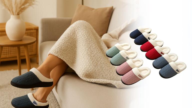 Mjuka innetofflor med fluffigt foder på Digdeal.se