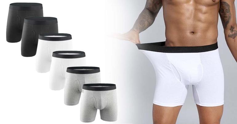 Långa boxershorts 3- eller 6-pack på Digdeal.se