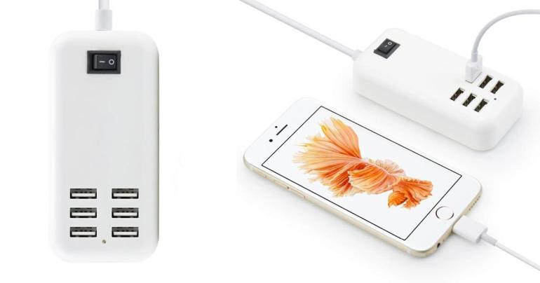 USB-uttag med 6 portar på Digideal.se