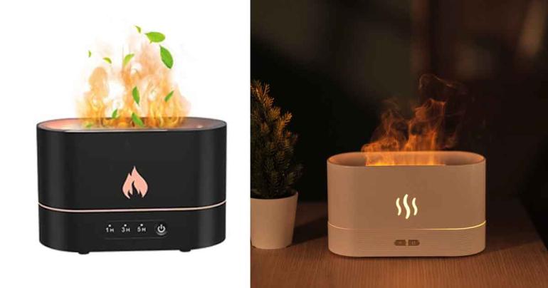Aroma diffuser med flammande eldslågor på Digdeal.se