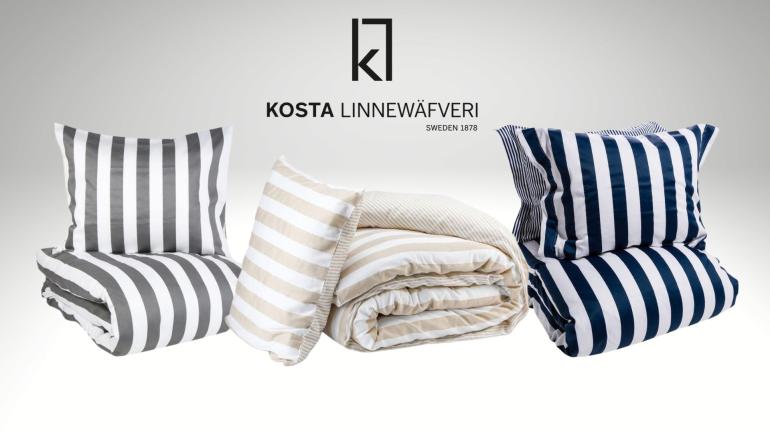 Bäddset Grebbestad från Kosta Linnewäfveri - Bäddset i 100% bomullsatin