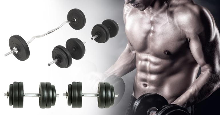 Hantelset med en vikt upp till 30 kg på Digdeal.se