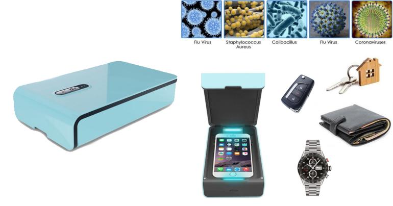 Kraftfull sterilisator som eliminerar virus & bakterier på dina prylar på Digideal.se