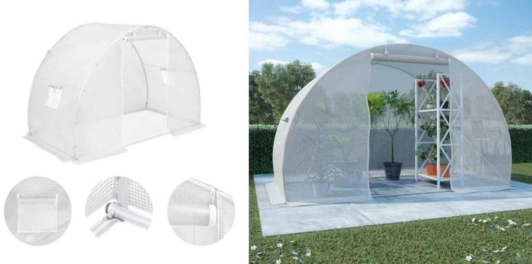 Rymligt växthus på Digideal.se