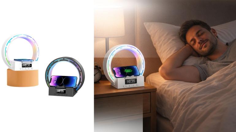 Högtalare med Klocka & Mobil­laddning på Digdeal.se