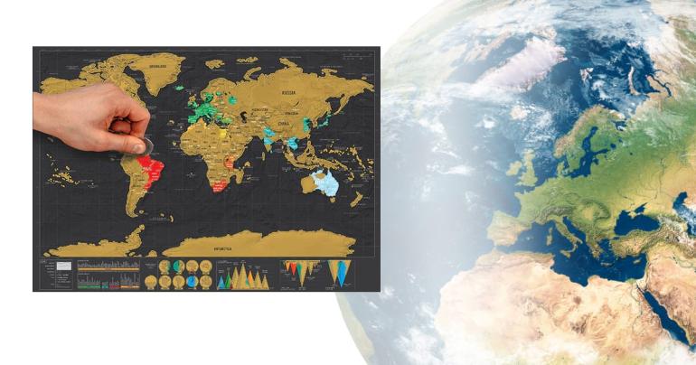 Scratch Map världskarta på Digdeal.se