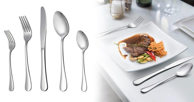Klassiskt bestickset 20 delar i rostfritt stål på Digdeal.se