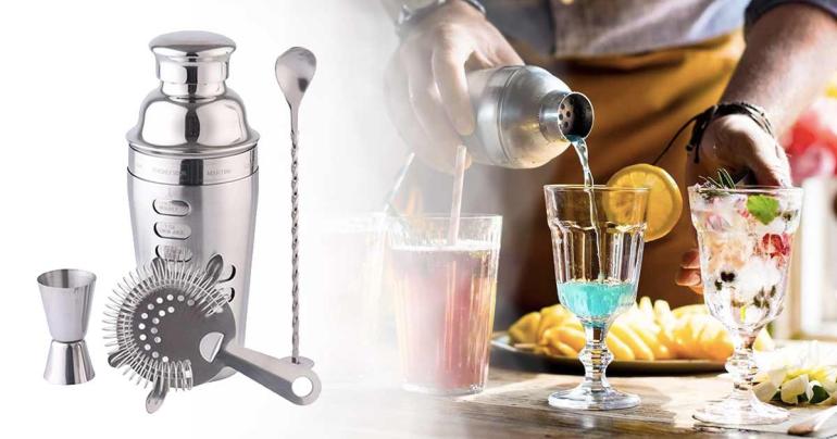 Cocktail shaker; perfekta redskapet till dig som vill göra goda drinkar hemma på Digdeal.se