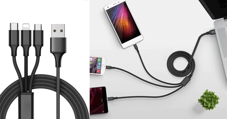 3-i-1 USB-laddkabel för iphone på Digdeal.se