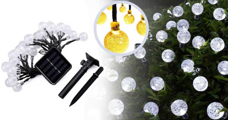 Soldriven LED-ljusslinga 30 lampor på Digdeal.se