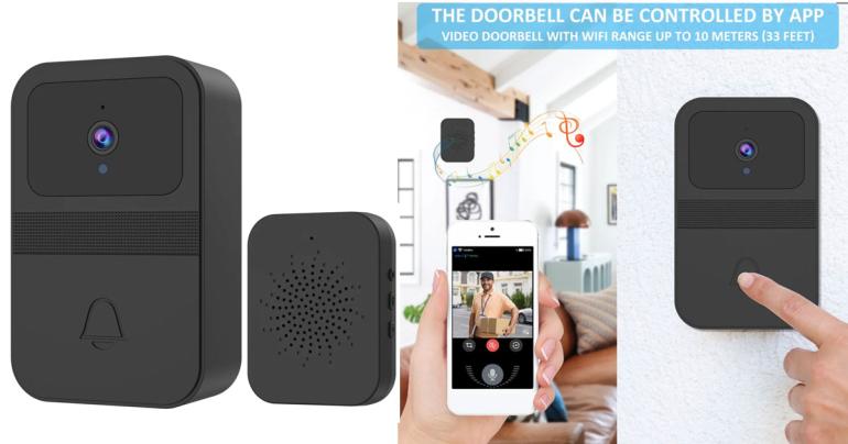 Trådlös videodörrklocka 2.4G WiFi Ultra HD på Digdeal.se