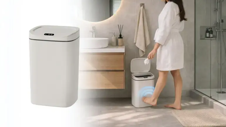 Sensorstyrd papperskorg på Digideal.se