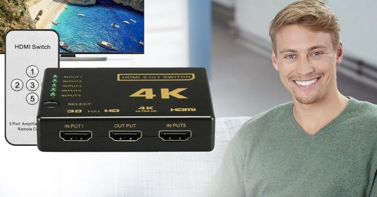 5 till 1 HDMI-switch box 4K på Digdeal.se