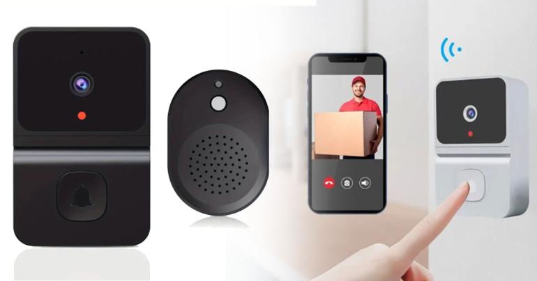 Trådlös videodörrklocka, se besökare i realtid