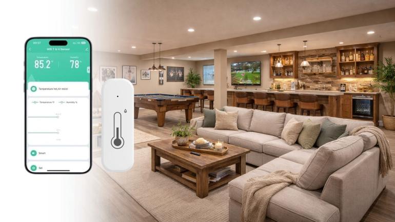 Smart temperatur och luftfuktighetssensor på Digdeal.se