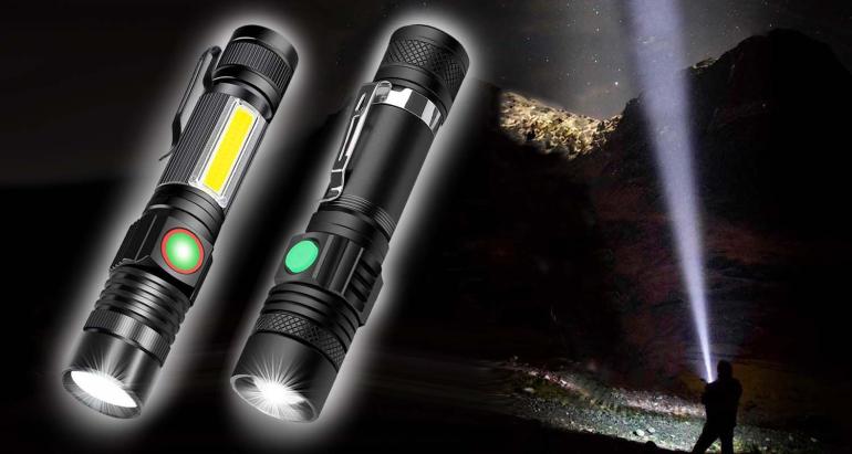 Uppladdningsbar stark ficklampa på Digdeal.se