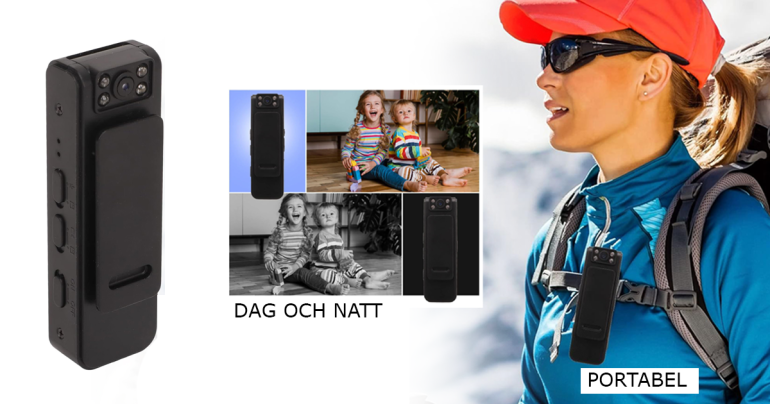 Videokamera HD 1080P Night Vision WIFI på Digdeal.se