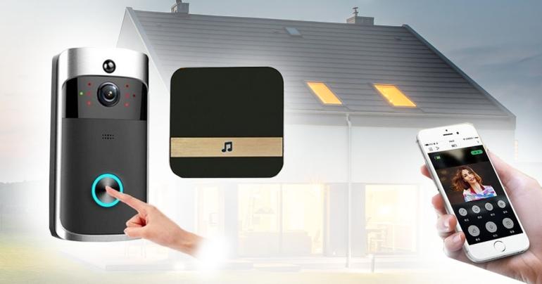 WiFi-dörrklocka med kamera samt ljudenhet på Digdeal.se