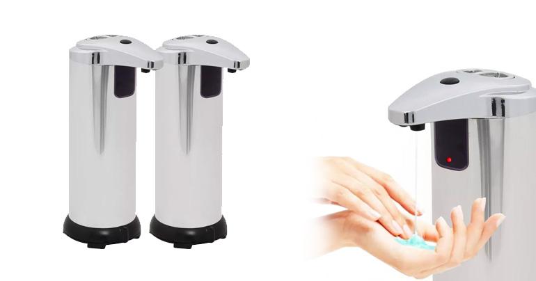 2 st beröringsfria tvålpumpar med sensor på Digdeal.se