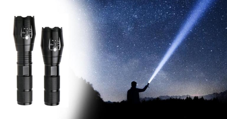 Kraftfull LED ficklampa med starkt ljus på Digdeal.se