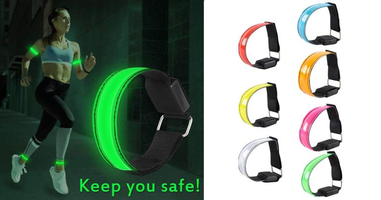 LED armband som gör dig synlig i mörkret på Digideal.se