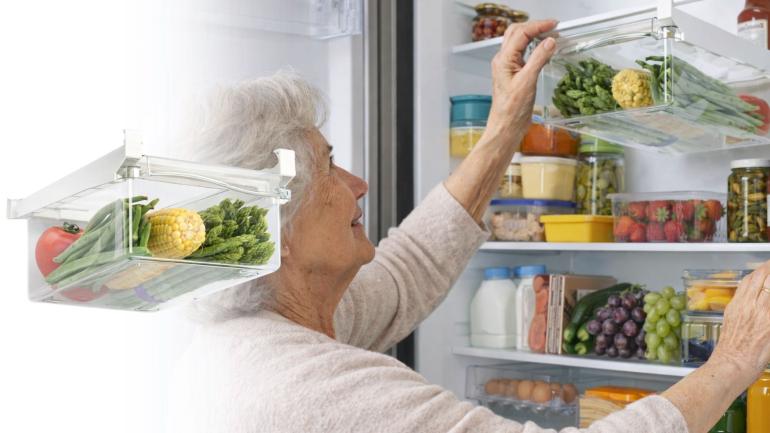 Utdragbar kylskåpslåda - Smart utdragbar låda för frukt och grönsaker