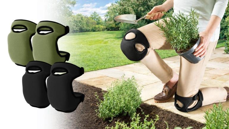 Knäskydd - Justerbara knäskydd med mjuk gel och skumvaddering