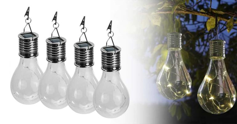 Solcellsdriven glödlampa på Digdeal.se