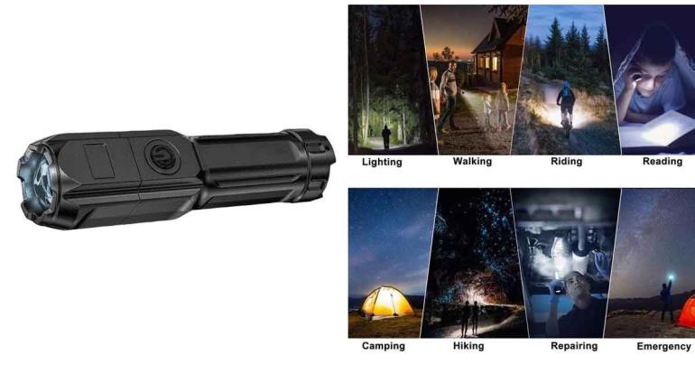 Uppladdningsbar LED-ficklampa på Digdeal.se