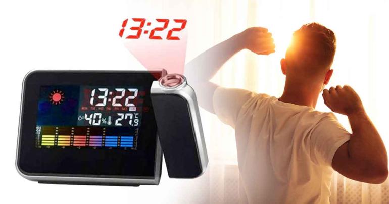 Alarmklocka med projektor på Digideal.se