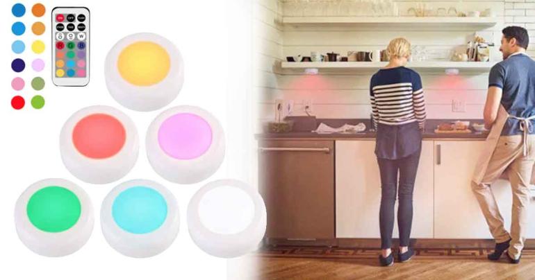 3-pack runda LED-puckar på Digdeal.se