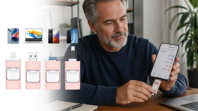 512GB USB-minne för mobil och dator - Spara, flytta och säkerhetskopiera filer