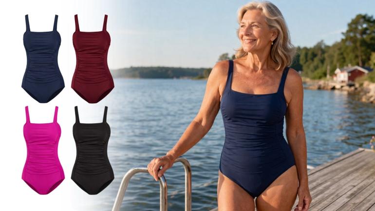 Baddräkt som formar kroppen - baddräkt som kombinerar komfort och stöd
