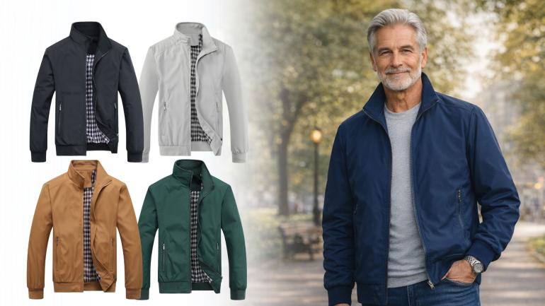 Harrington jacka - Stilren Harrington jacka i herrmodell