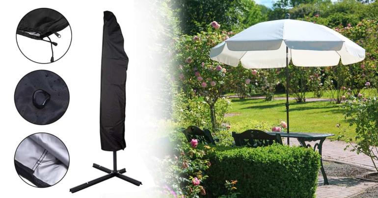 Parasollskydd med dragkedja på Digideal.se