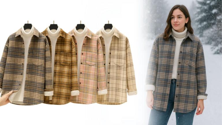 Rutig skjortjacka på Digdeal.se