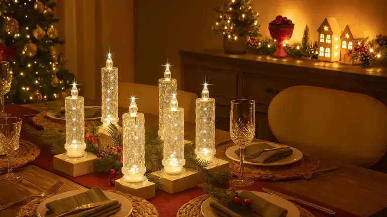 Flamfritt kristalljus LED på Digdeal.se