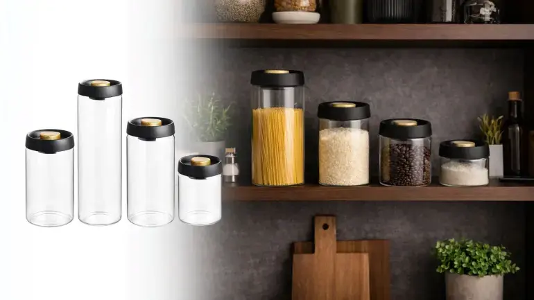 Vakuumförseglad förvaringsburk på Digideal.se