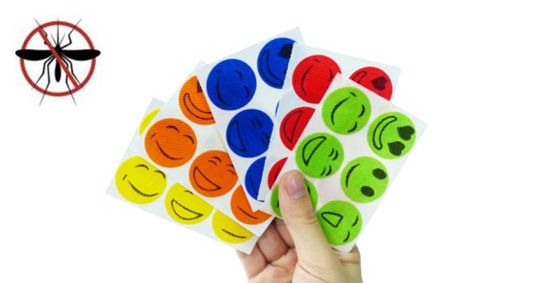 Smiley myggavvisande klistermärken på Digdeal.se